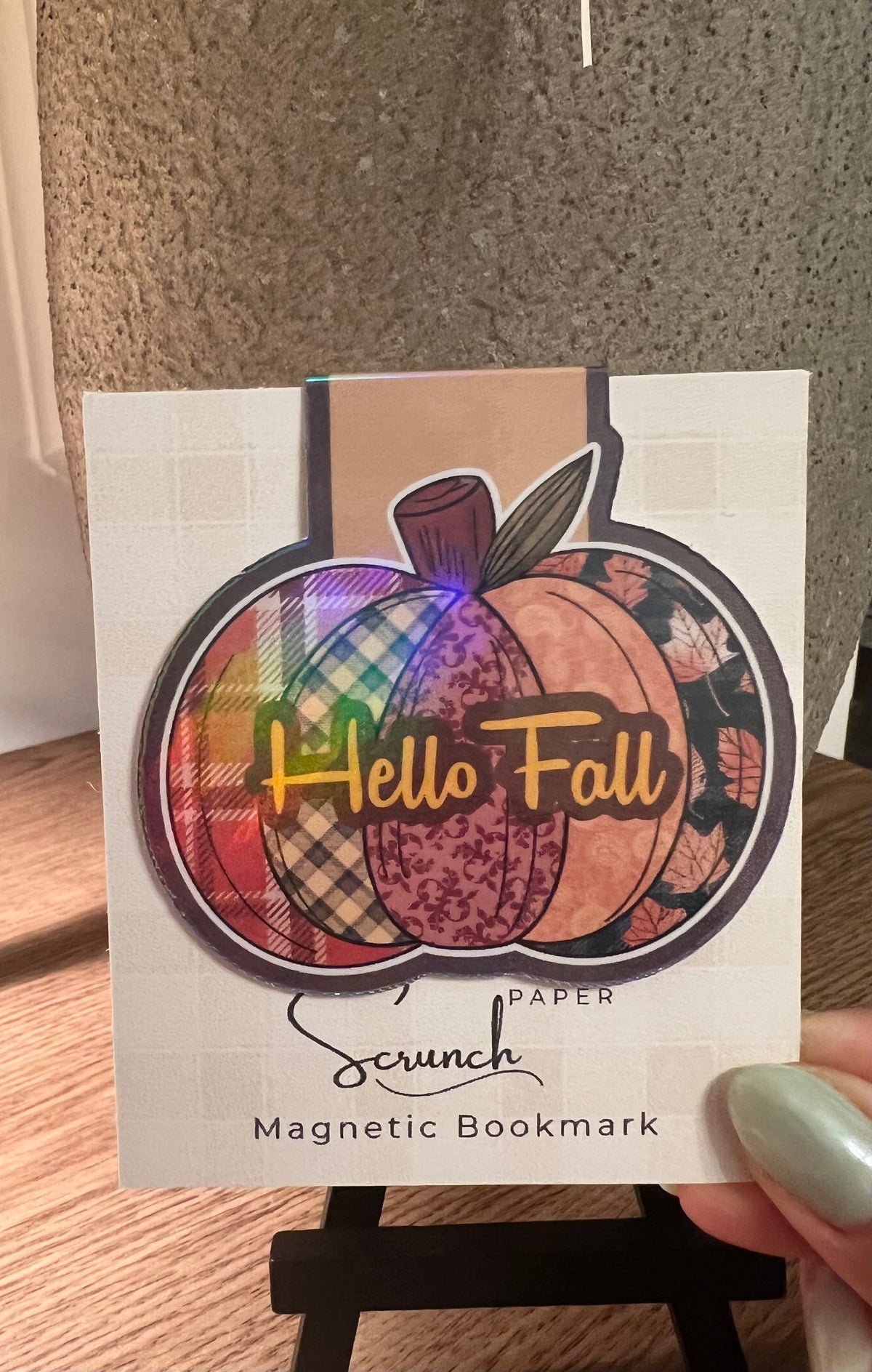 Fallin’ for Pumpkins Holographic Magnetic Bookmark