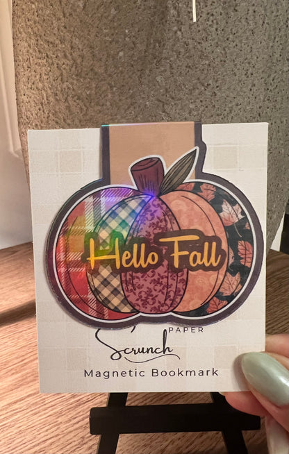 Fallin’ for Pumpkins Holographic Magnetic Bookmark
