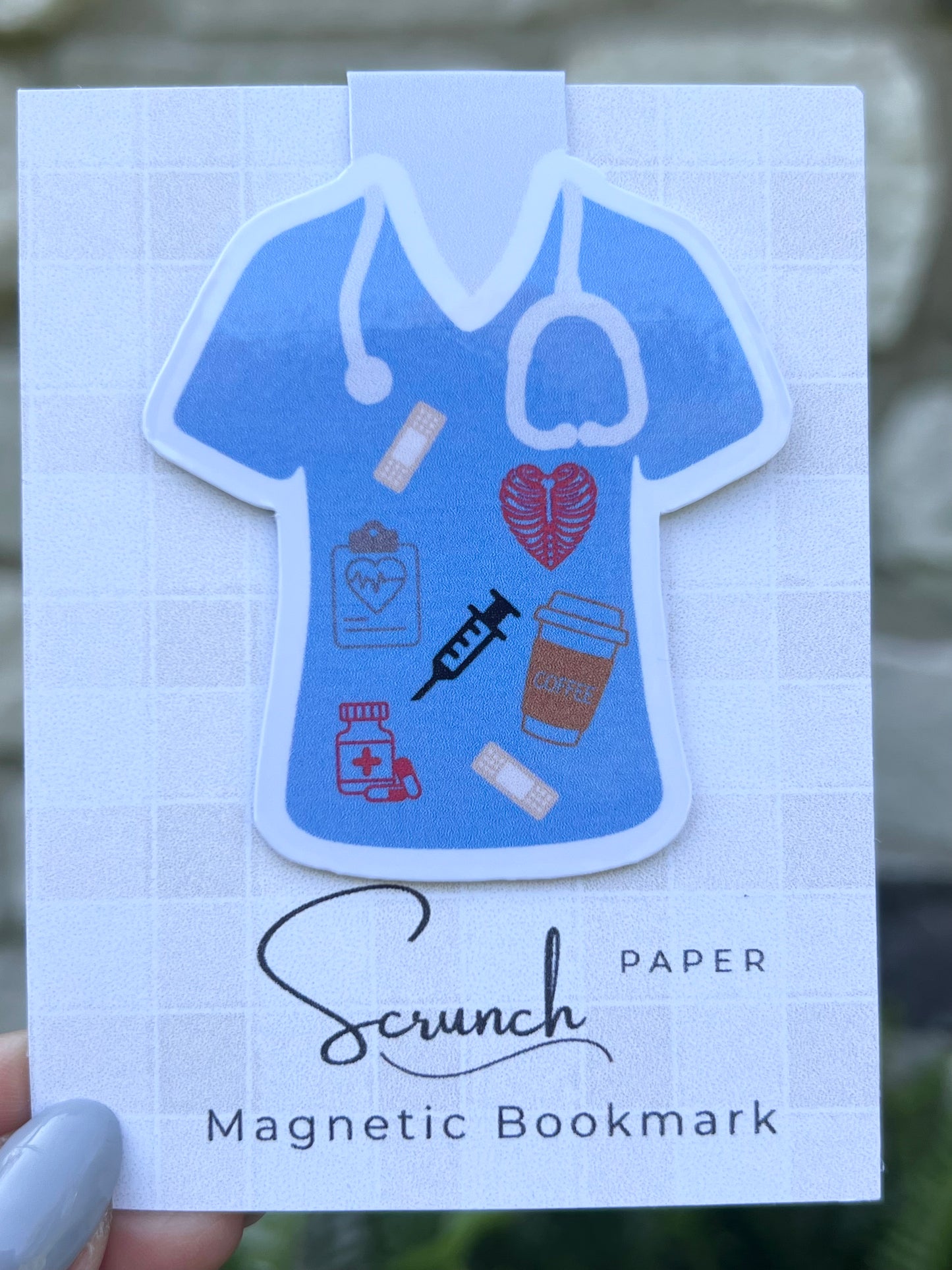 Care in Blue Magnetic Bookmark