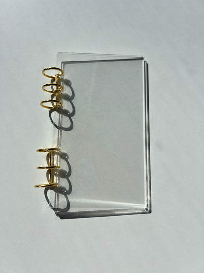 Personal Size Classic Acrylic Binder Clear