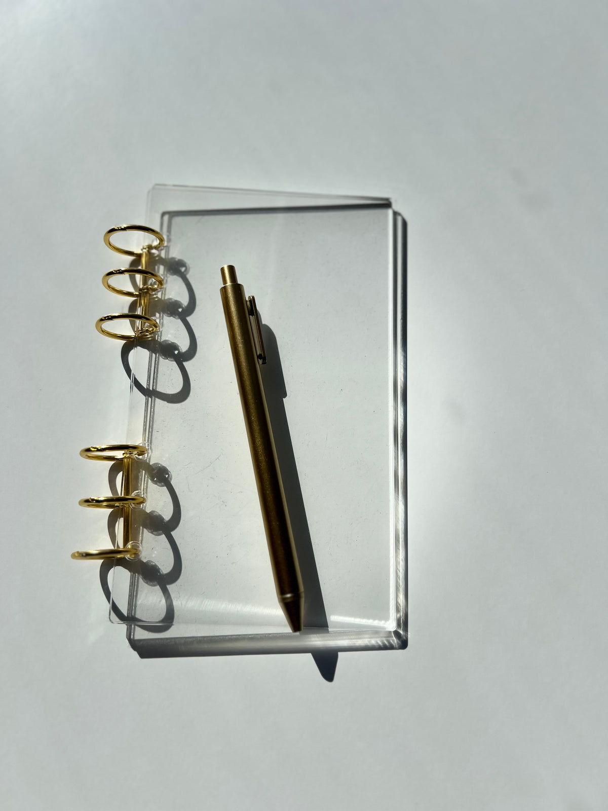 Personal Size Classic Acrylic Binder Clear