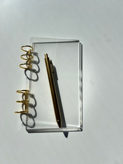 Personal Size Classic Acrylic Binder Clear