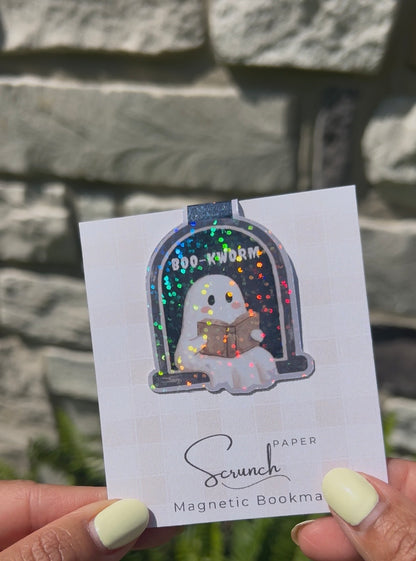 Boo-Kworm Holographic Magnetic Bookmark