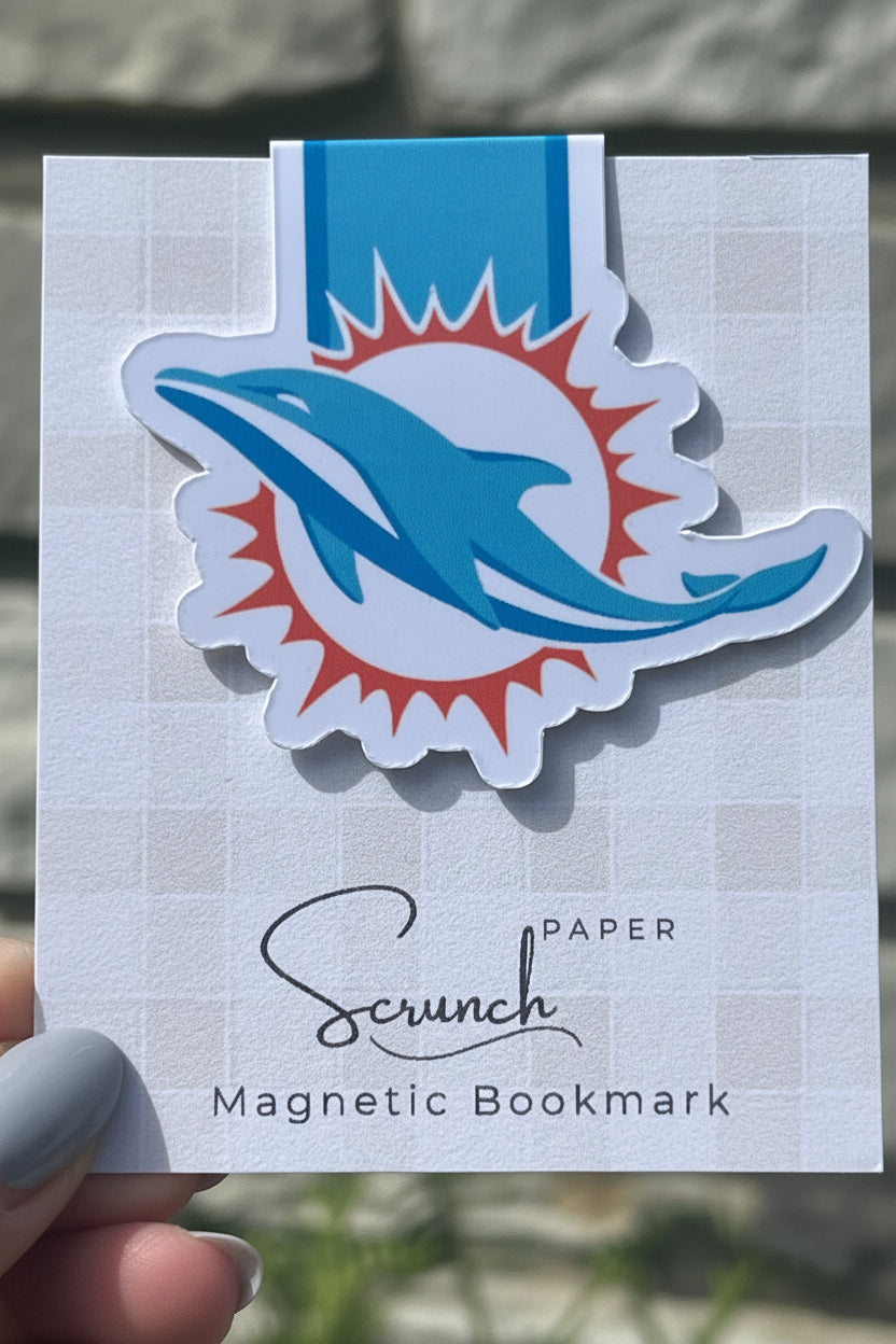 Miami Dolphins Magnetic Bookmark