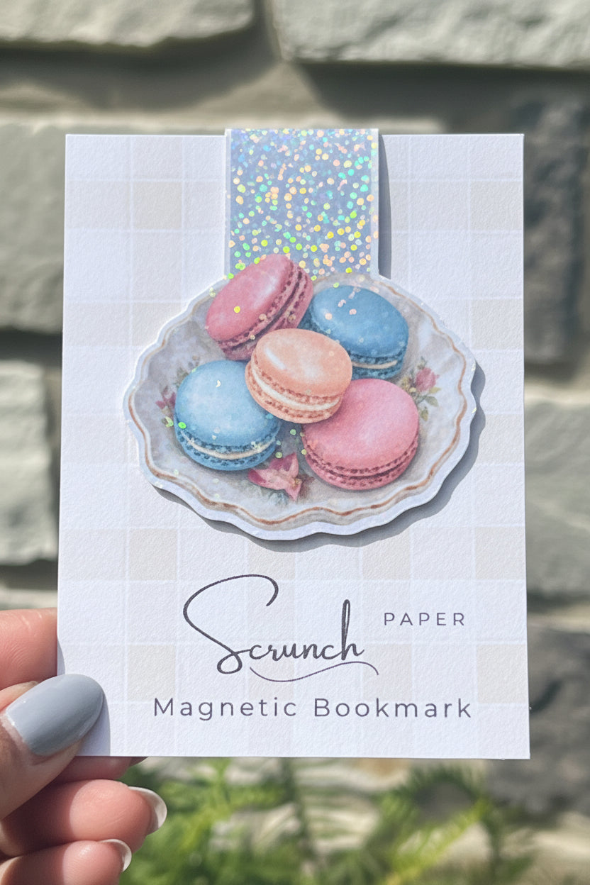 Macaroons Holographic Magnetic Bookmark