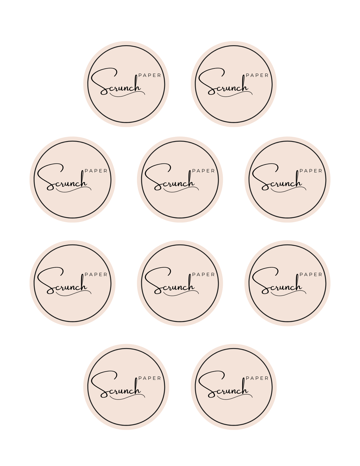 Custom Sticker Sheets 2 inches ( 10 per sheet)